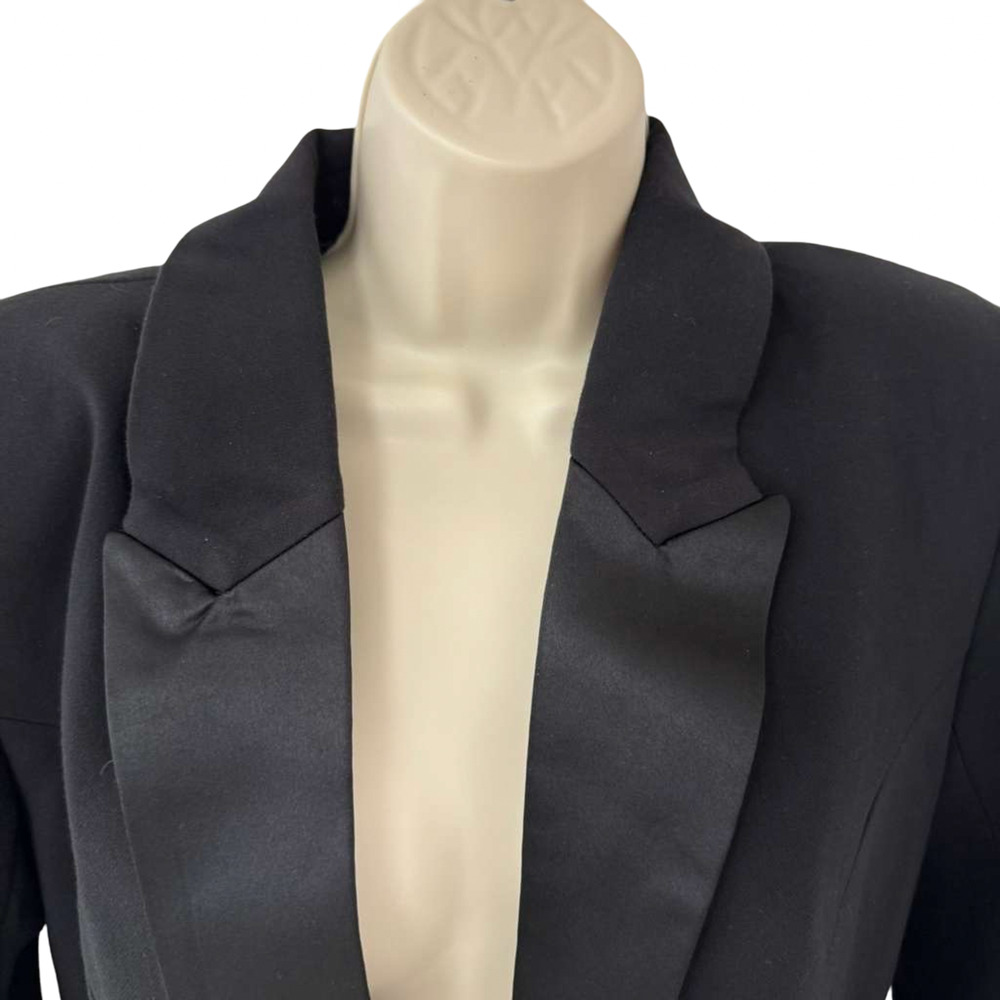 Pretty Little Thing by Naomi Campbell Black Tuxedo Jumpsuit NWT Wide Leg sz 6 - Picture 16 of 16